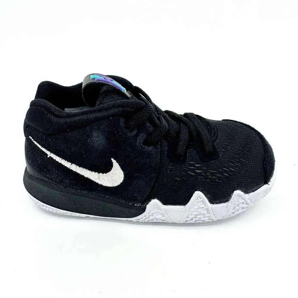 Nike Kyrie 4 TD Black White Baby Toddler Basketball Sneakers AA2899 002